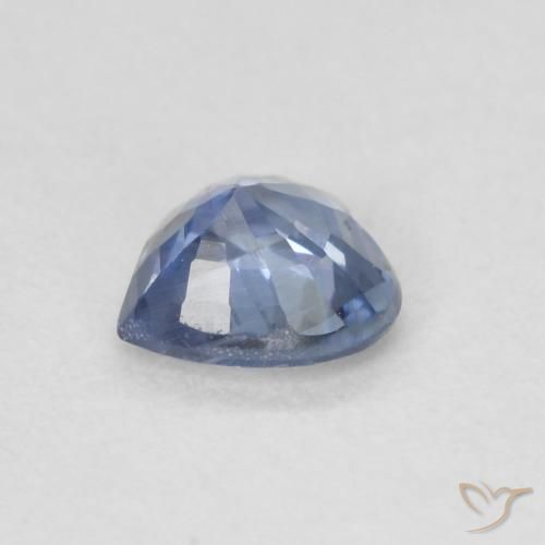 Safira Azul Muito Claro Natural 0.49ct, Coração, VS