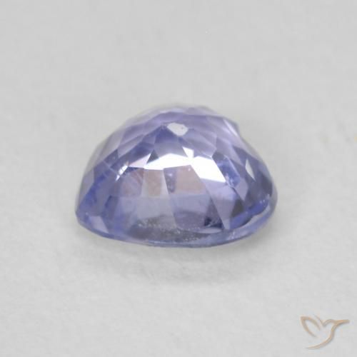 Safira Azul claro Natural 0.63ct, Coração, VS