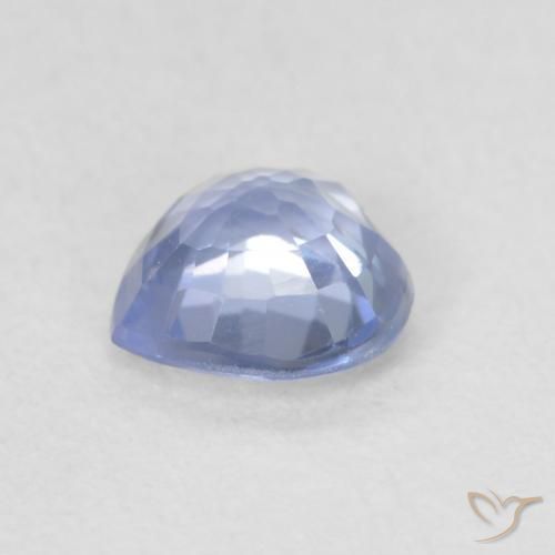Safira Pastel Azul Natural 0.58ct, Coração, VVS-VS