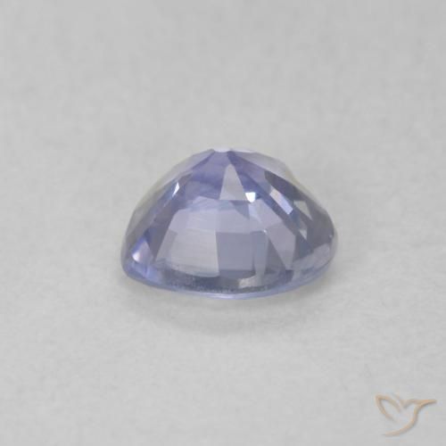 Safira Azul claro Natural 0.46ct, Coração, VVS-VS