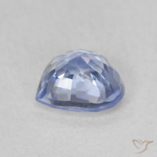 Safira Azul claro Natural 0.67ct, Coração, VVS-VS