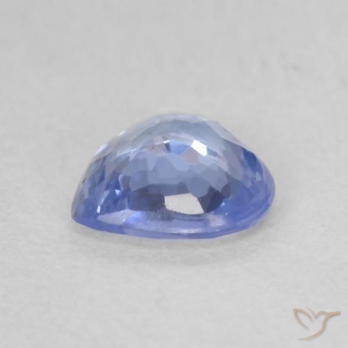 Safira Azul claro Natural 0.62ct, Coração, VVS-VS