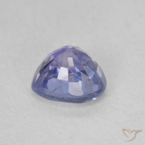 Safira Azul claro Natural 0.63ct, Coração, VVS-VS