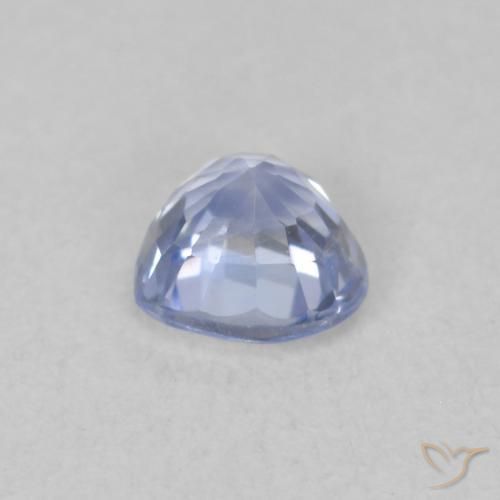 Safira Pastel Azul Natural 0.54ct, Coração, VVS-VS