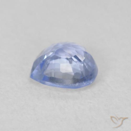 Safira Pastel Azul Natural 0.61ct, Coração, VVS-VS