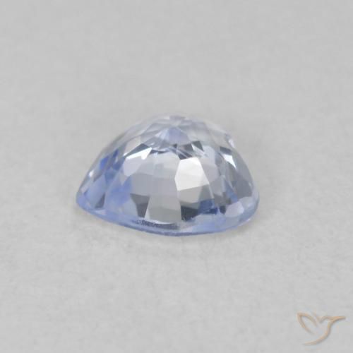 Safira Azul claro Natural 0.51ct, Coração, VVS-VS