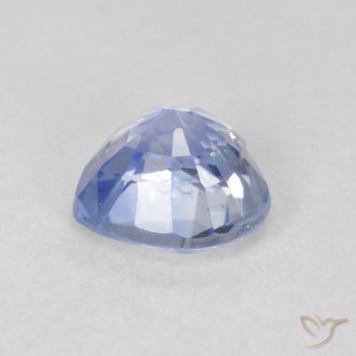 Safira Azul claro Natural 0.75ct, Coração, VVS-VS