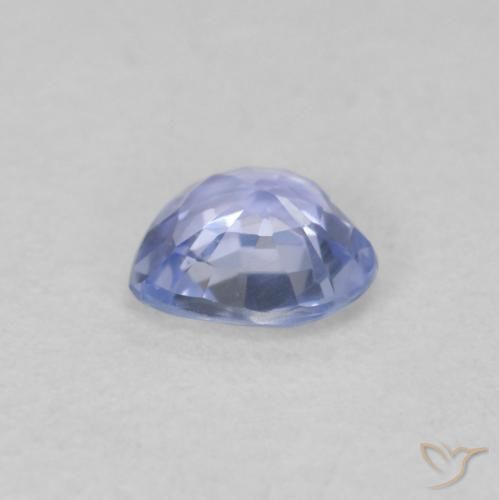 Safira Pastel Azul Natural 0.42ct, Coração, VVS-VS