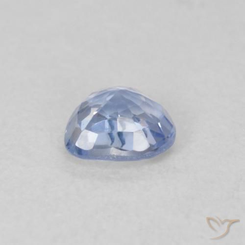 Safira Pastel Azul Natural 0.44ct, Coração, VVS-VS