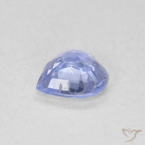 Safira Azul claro Natural 0.49ct, Coração, VS