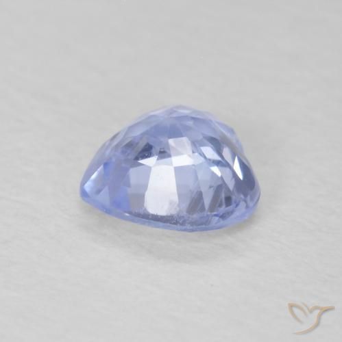 Safira Pastel Azul Natural 0.63ct, Coração, VS