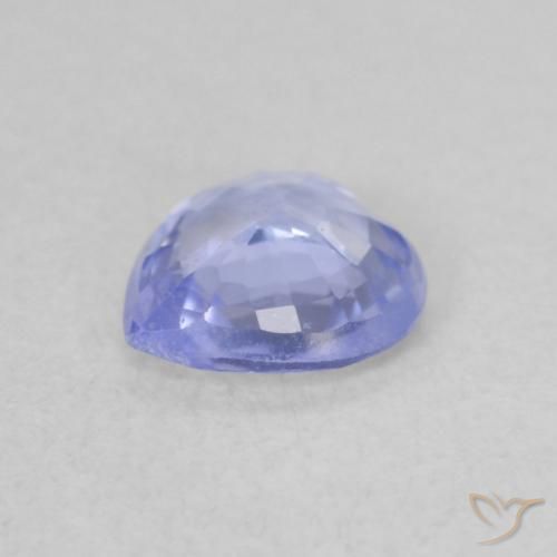 Safira Azul claro Natural 0.54ct, Coração, VS