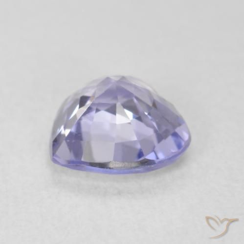Safira Azul claro Natural 0.83ct, Coração, VS