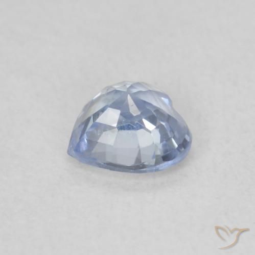 Safira Pastel Azul Natural 0.49ct, Coração, VS