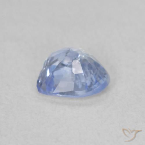 Safira Pastel Azul Natural 0.47ct, Coração, VS