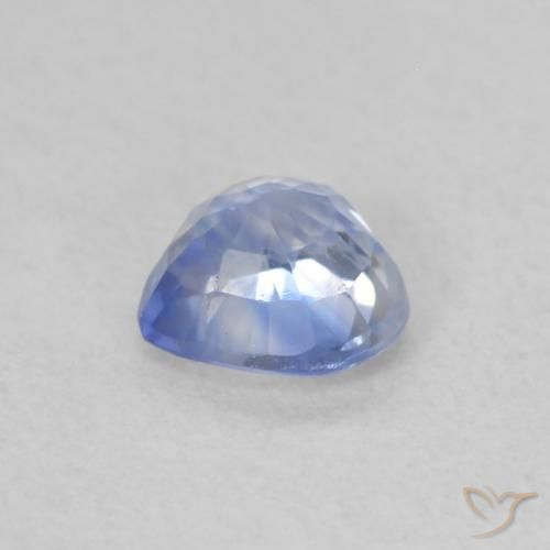 Safira Pastel Azul Natural 0.54ct, Coração, VS