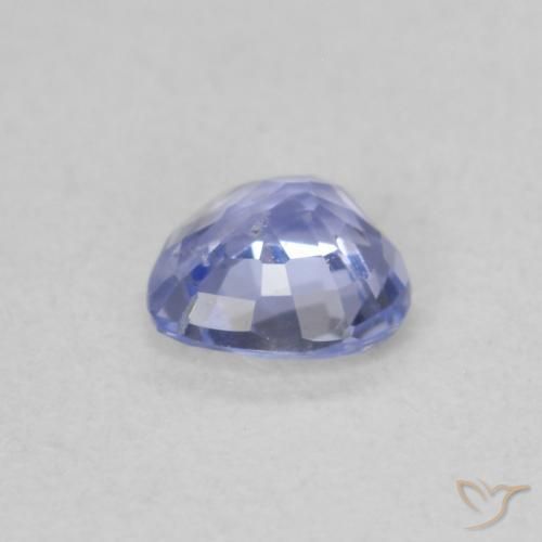 Safira Azul claro Natural 0.45ct, Coração, VS
