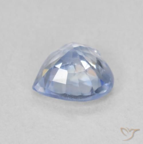 Safira Pastel Azul Natural 0.72ct, Coração, VS