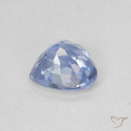 Safira Pastel Azul Natural 0.52ct, Coração, VS
