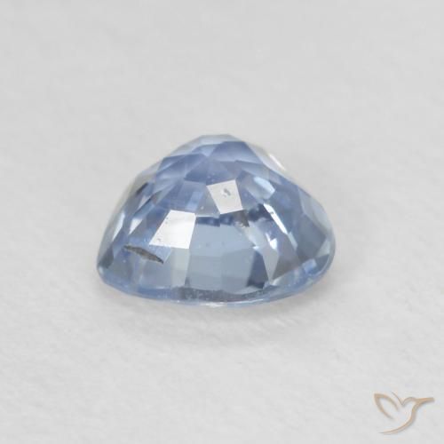 Safira Azul bebê claro Natural 0.59ct, Coração, VS