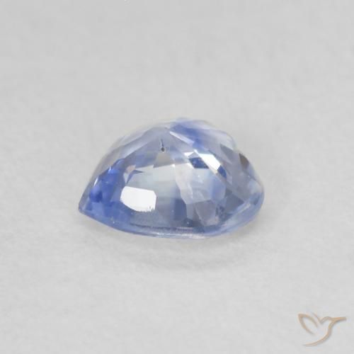 Safira Azul arroxeado Natural 0.50ct, Coração, VS