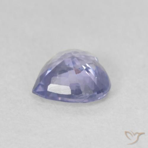 Safira Azul claro Natural 0.52ct, Coração, VS