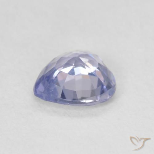 Safira Azul claro Natural 0.49ct, Coração, VS