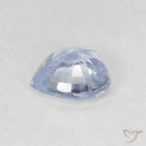 Safira Azul Muito Claro Natural 0.55ct, Coração, VS