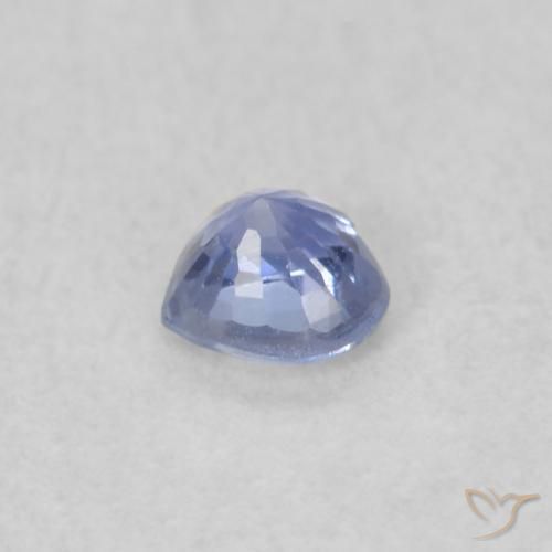 Safira Pastel Azul Natural 0.21ct, Coração, VVS-VS