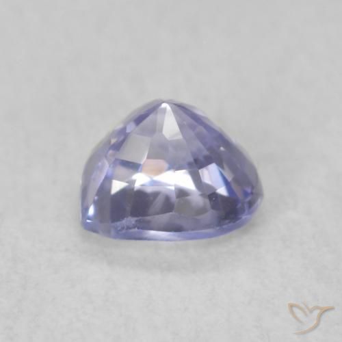 Safira Azul claro Natural 0.51ct, Coração, VVS-VS
