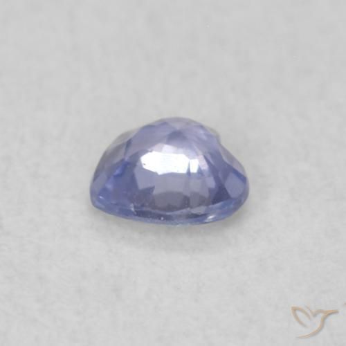 Safira Azul claro Natural 0.20ct, Coração, VVS-VS