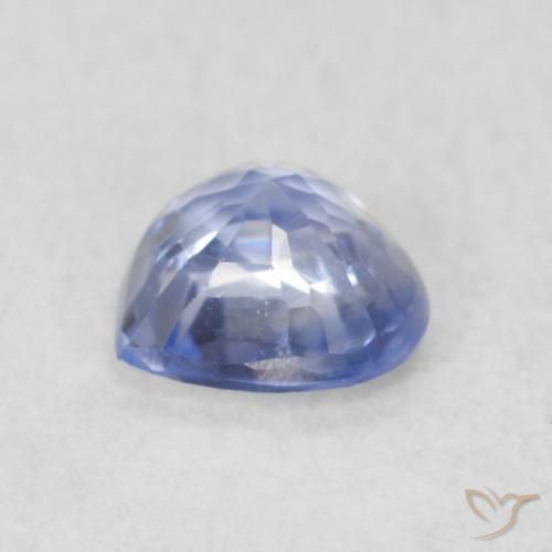 Safira Pastel Azul Natural 0.46ct, Coração, VVS-VS
