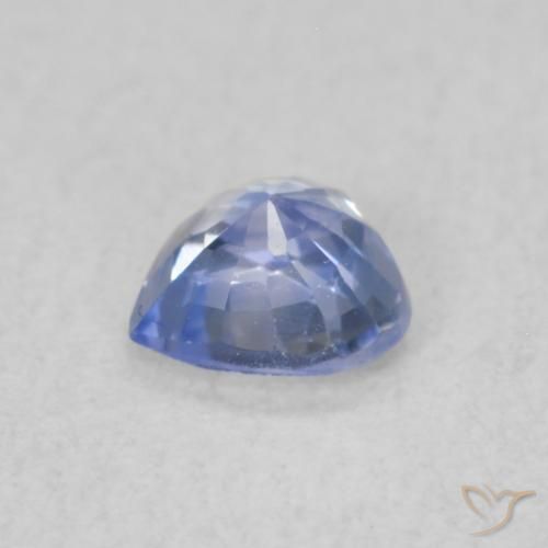 Safira Pastel Azul Natural 0.33ct, Coração, VVS-VS