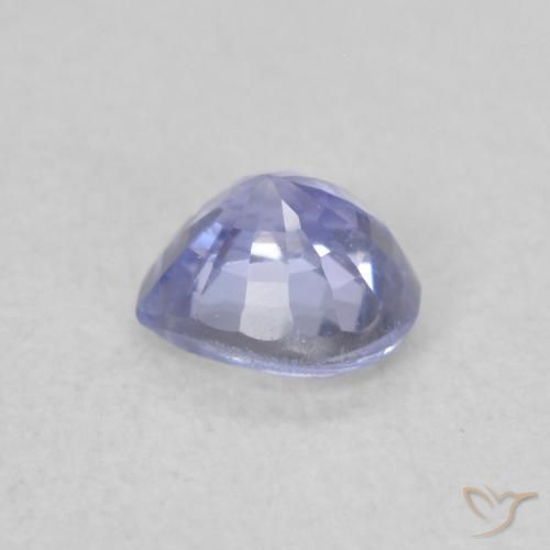 Safira Azul claro Natural 0.35ct, Coração, VVS-VS