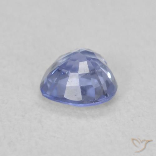 Safira Azul claro Natural 0.34ct, Coração, VVS-VS
