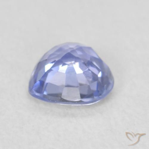 Safira Pastel Azul Natural 0.46ct, Coração, VVS-VS