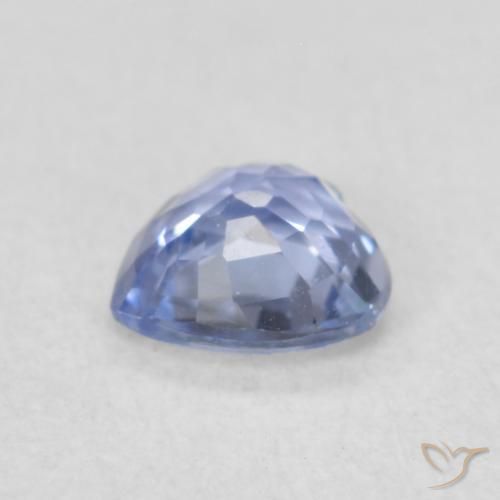 Safira Azul Violeta Claro Natural 0.43ct, Coração, VVS-VS