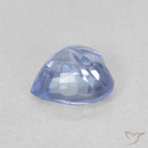 Safira Pastel Azul Natural 0.43ct, Coração, VVS-VS