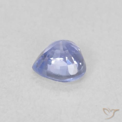 Safira Pastel Azul Natural 0.25ct, Coração, VVS-VS
