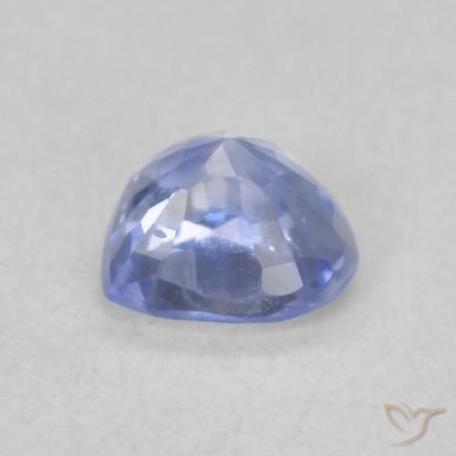 Safira Pastel Azul Natural 0.49ct, Coração, VVS-VS