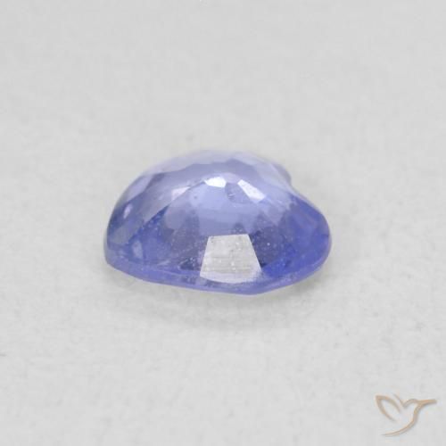 Safira Violeta Azul Natural 0.41ct, Coração, VS