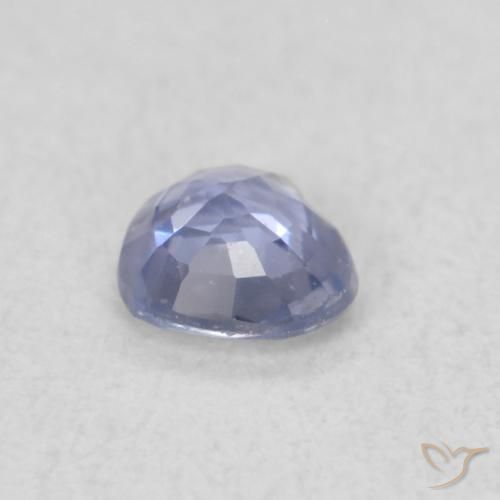 Safira Azul claro Natural 0.28ct, Coração, VS