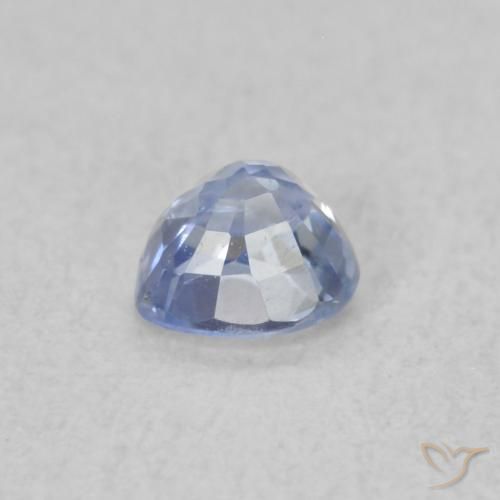 Safira Pastel Azul Natural 0.30ct, Coração, VS