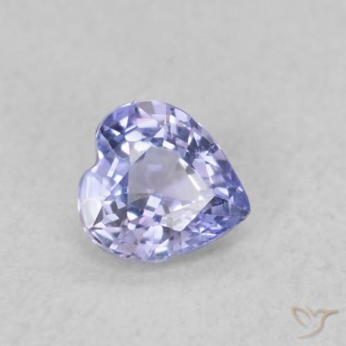 Safira Azul claro Natural 0.29ct, Coração, VS