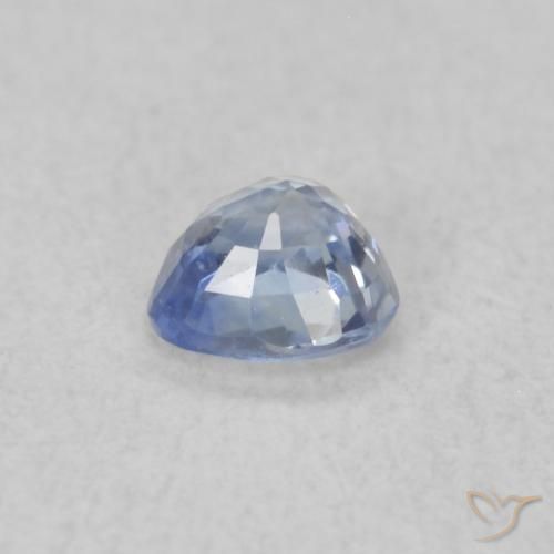 Safira Pastel Azul Natural 0.25ct, Coração, VS