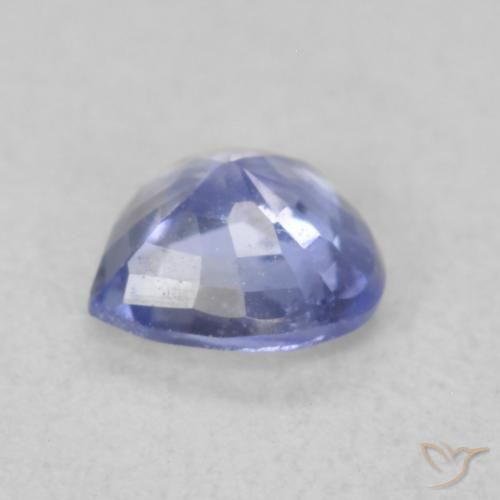 Safira Pastel Azul Natural 0.46ct, Coração, VS