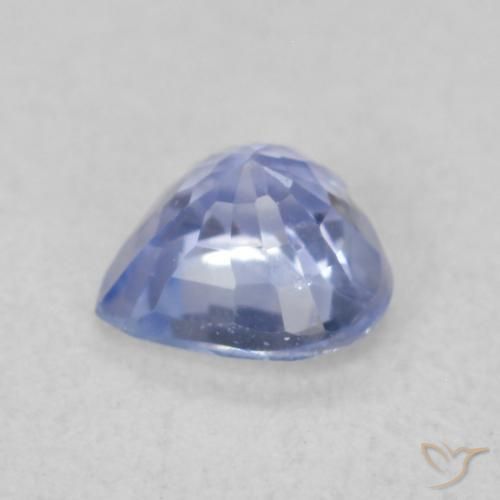 Safira Pastel Azul Natural 0.48ct, Coração, VS