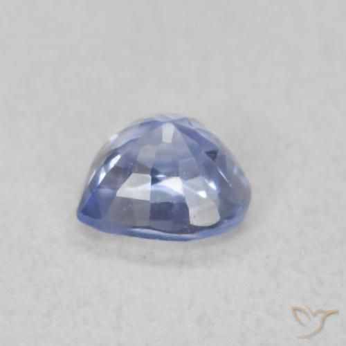 Safira Pastel Azul Natural 0.34ct, Coração, VS