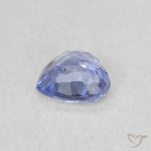 Safira Azul claro Natural 0.30ct, Coração, VS
