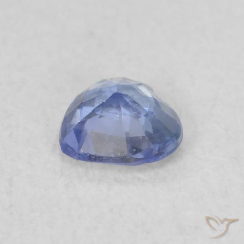 Safira Pastel Azul Natural 0.31ct, Coração, VS